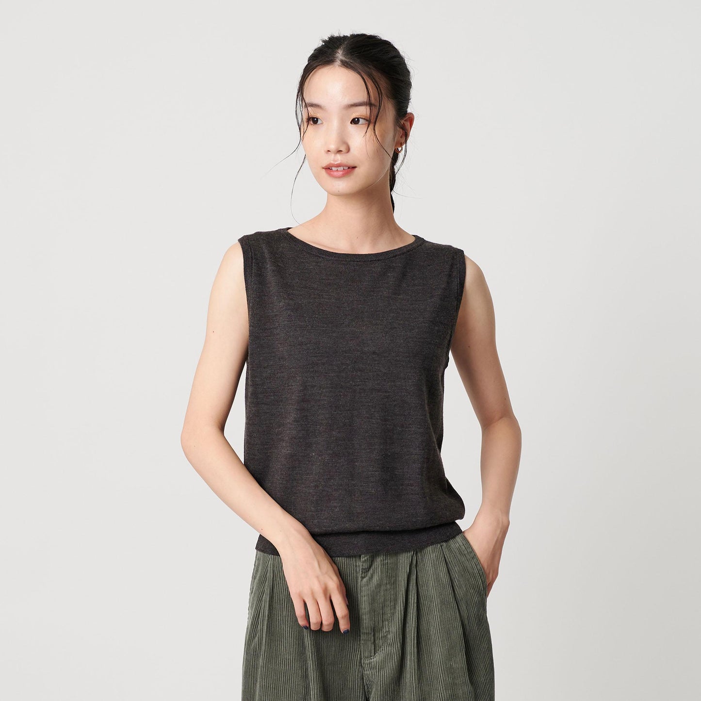 ウール レイヤードニット ウォッシャブル