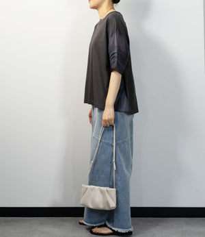 はしごレースシルケットカットソー