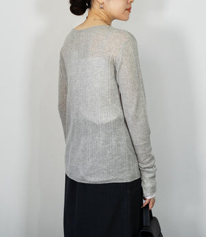 レイヤード風シアースリムニット