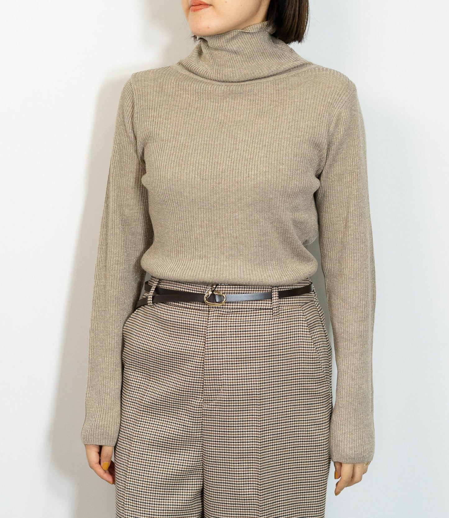 ラメタートルスリムニット