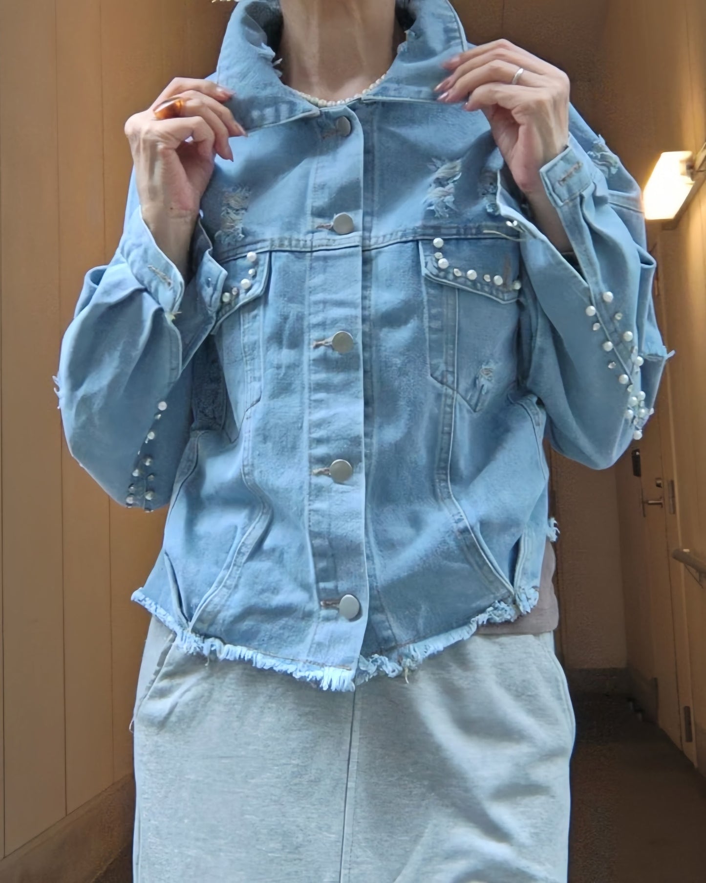 パールデニムジャケット