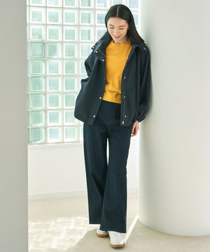 撥水 ワイドストレートデニム