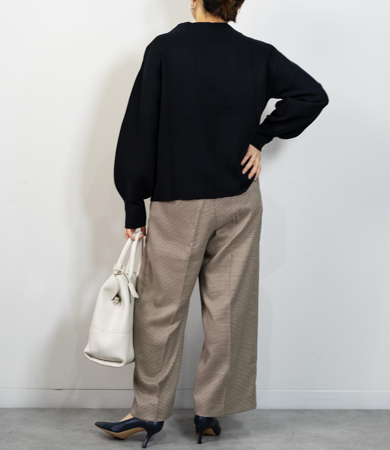 袖パールふわり袖ニット