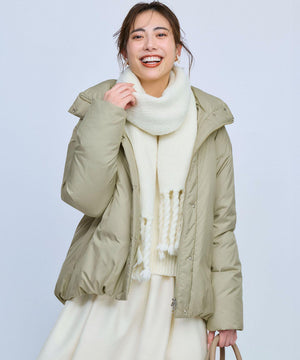 ステッチレス フーデット ダウン