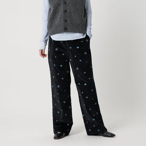 エンブロイダリー イージーパンツ