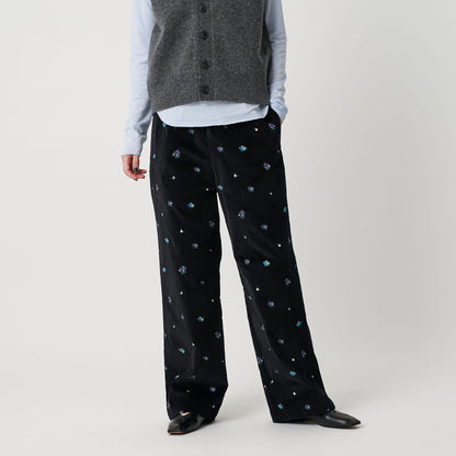 エンブロイダリー イージーパンツ