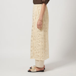レース レイヤード スカート