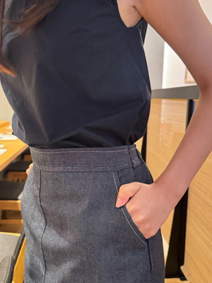 デニムステッチスカート