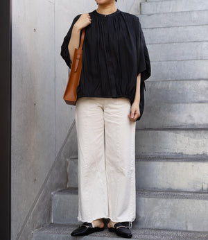 ギャザーモーフドルマンブラウス