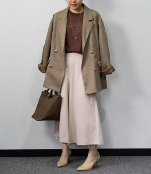 ラメニットハーフスリーブトップス