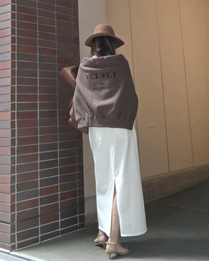 ベルベットロゴスウェット