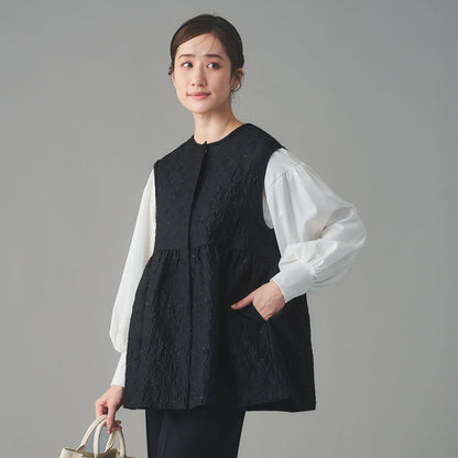 GISHA 2トーン ジャガード ベスト