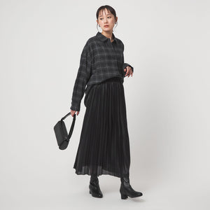 ハクプリント プリーツ スカート