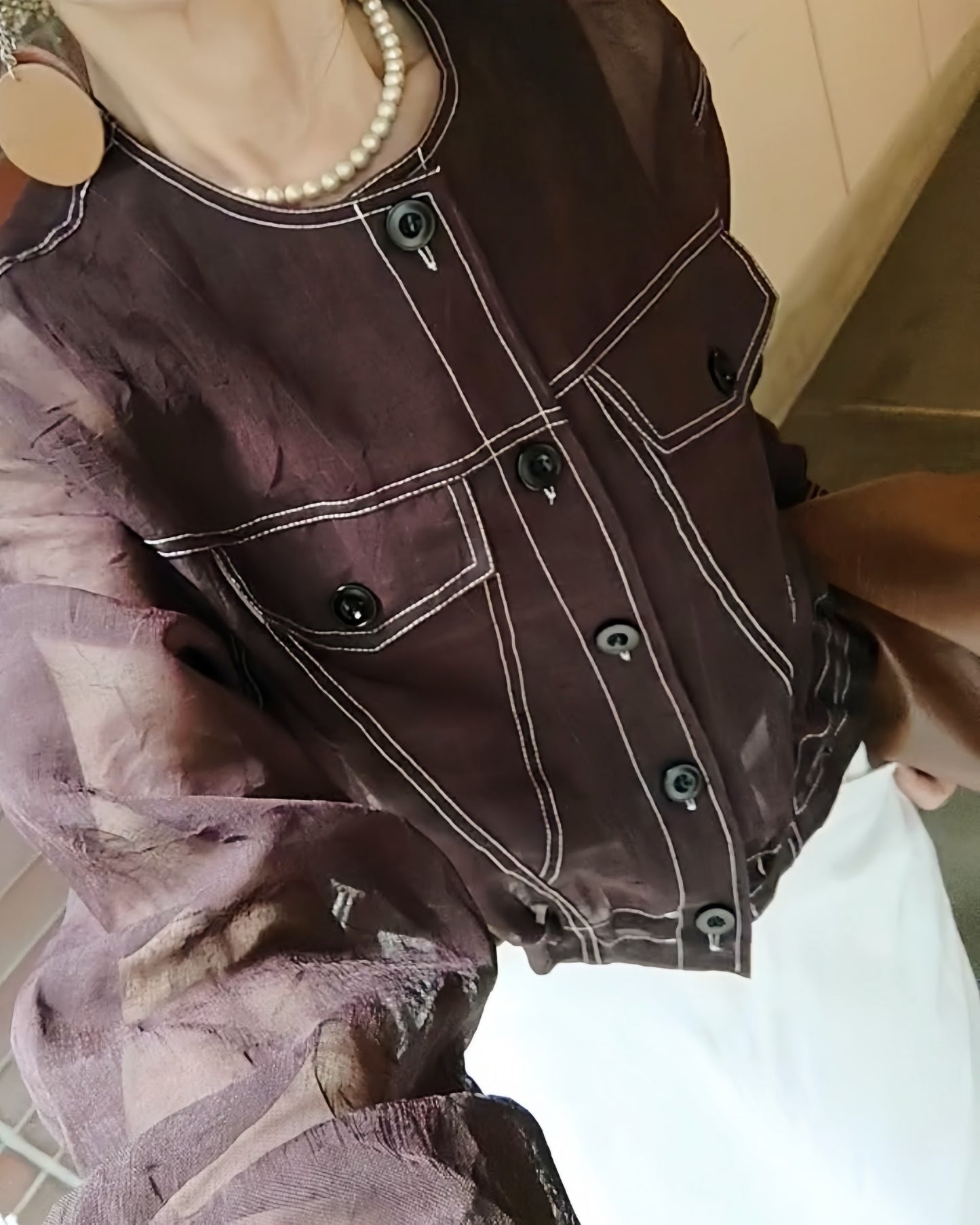 ステッチシアーブルゾン