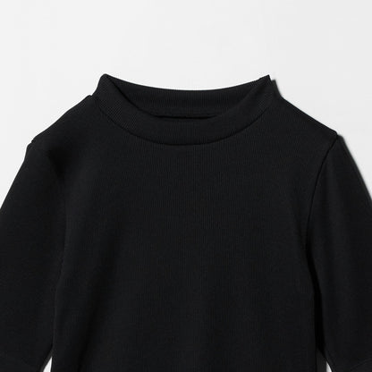 ニットライク モックネック カットソー