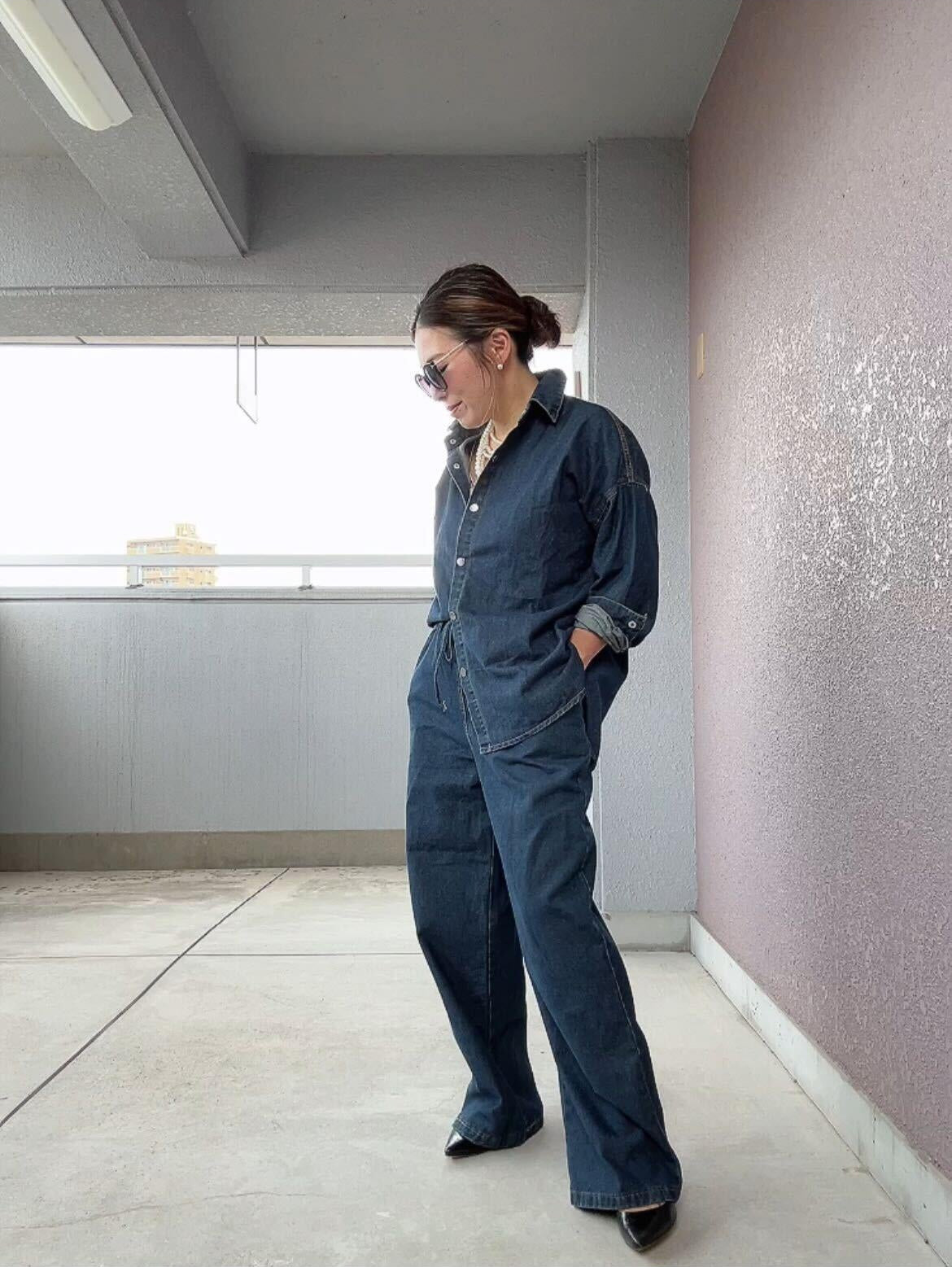 イージーデニムセットアップ