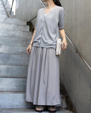 ボックスタックフレアスカート