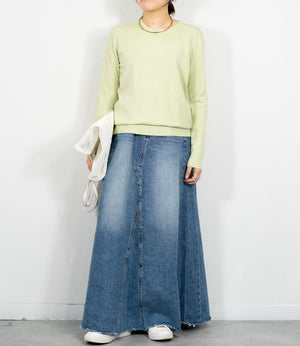 ソフトタッチクルーネックニット