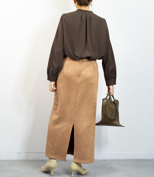 マシュマロスウェードタイトスカート