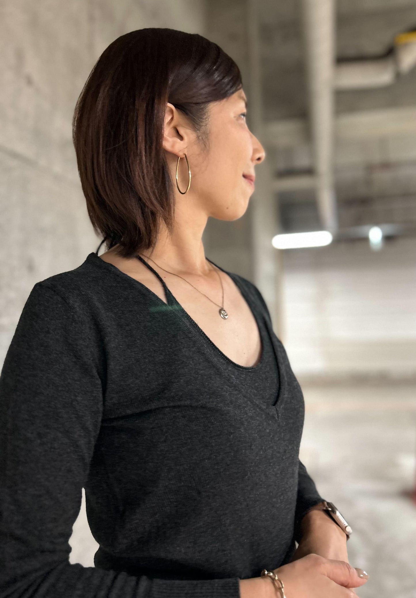 ホルターネックニットアンサンブル