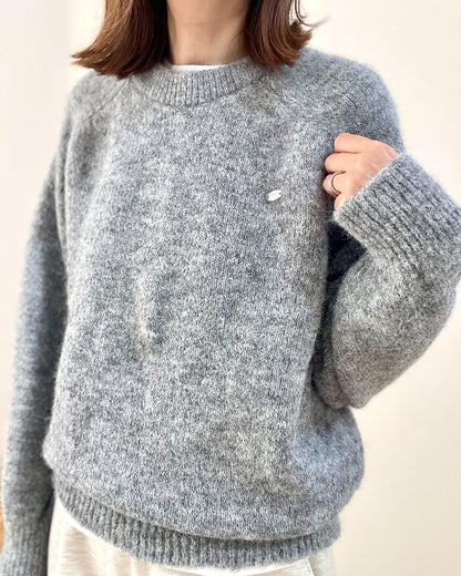 アルパカウールシンプルニット