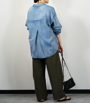 デニムライクシャツ
