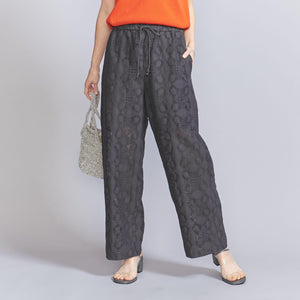 コットンナイロン レースパンツ