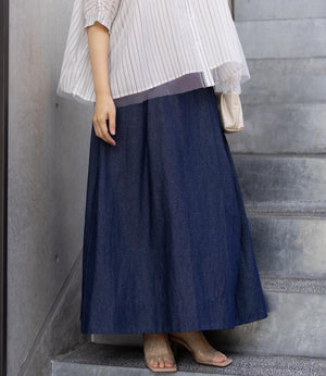 グレースフレアタックデニムスカート