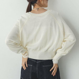 2wayコットンカーディガン