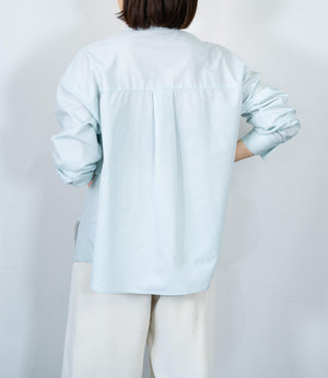 レイヤードライクダブルフリルシャツ