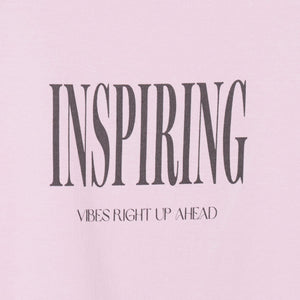 コットン ロゴプリント フレンチスリーブ Tシャツ