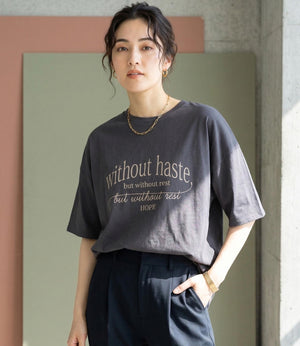 【接触冷感】エレガンスロゴTシャツ