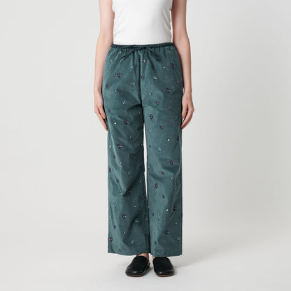 エンブロイダリー イージーパンツ