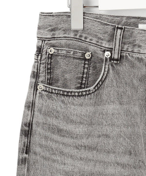 スリット ストレート デニム