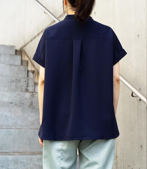 きれいめフラップサファリブラウス