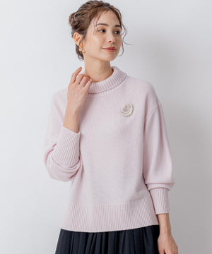 ウールカシミヤミックス ロールネック ニット