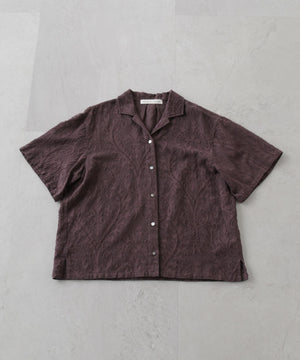 made in india カットワークジャカードシャツ(セットアップ可)