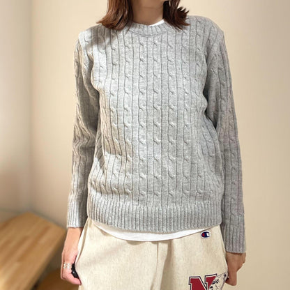 コンパクトケーブルニット