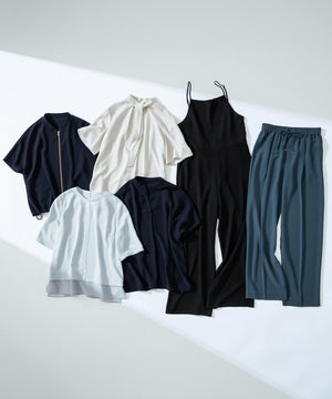 ストレッチジョーゼット フレンチスリーブ ブルゾン