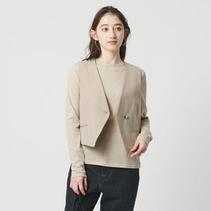 ラメ テンジク ロングスリーブ カットソー