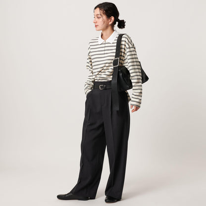 スクエア ビッグバックル ショルダーバッグ