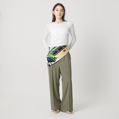 アセテートポリエステル ベイカーパンツ