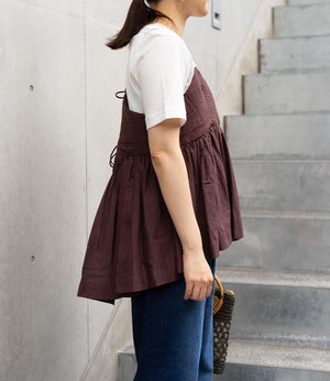 ピンタックキャミビスチェ