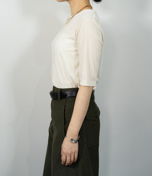 シアーベロア半袖トップス