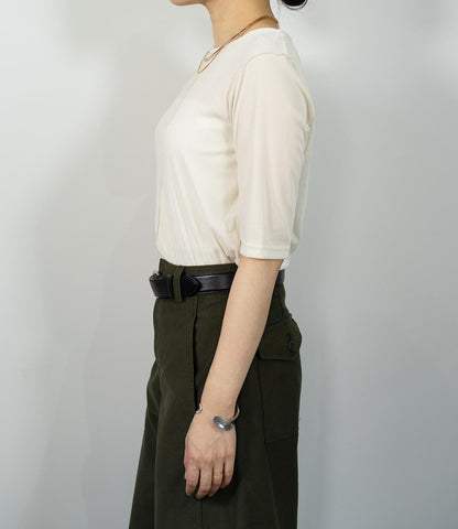 シアーベロア半袖トップス