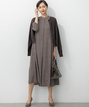 ヴィスコースストレッチ Vネック ニットカーディガン