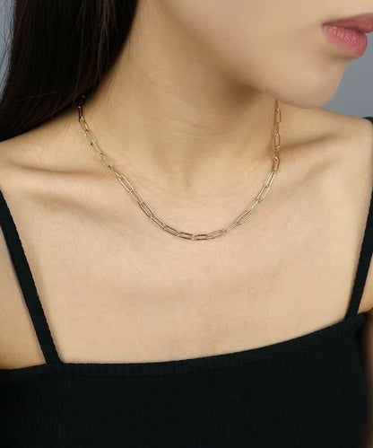オーバルチェーンツインネックレス