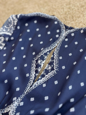 ペイズリー柄ワンピース