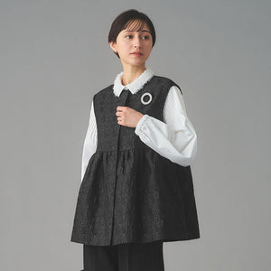 GISHA 2トーン ジャガード ベスト