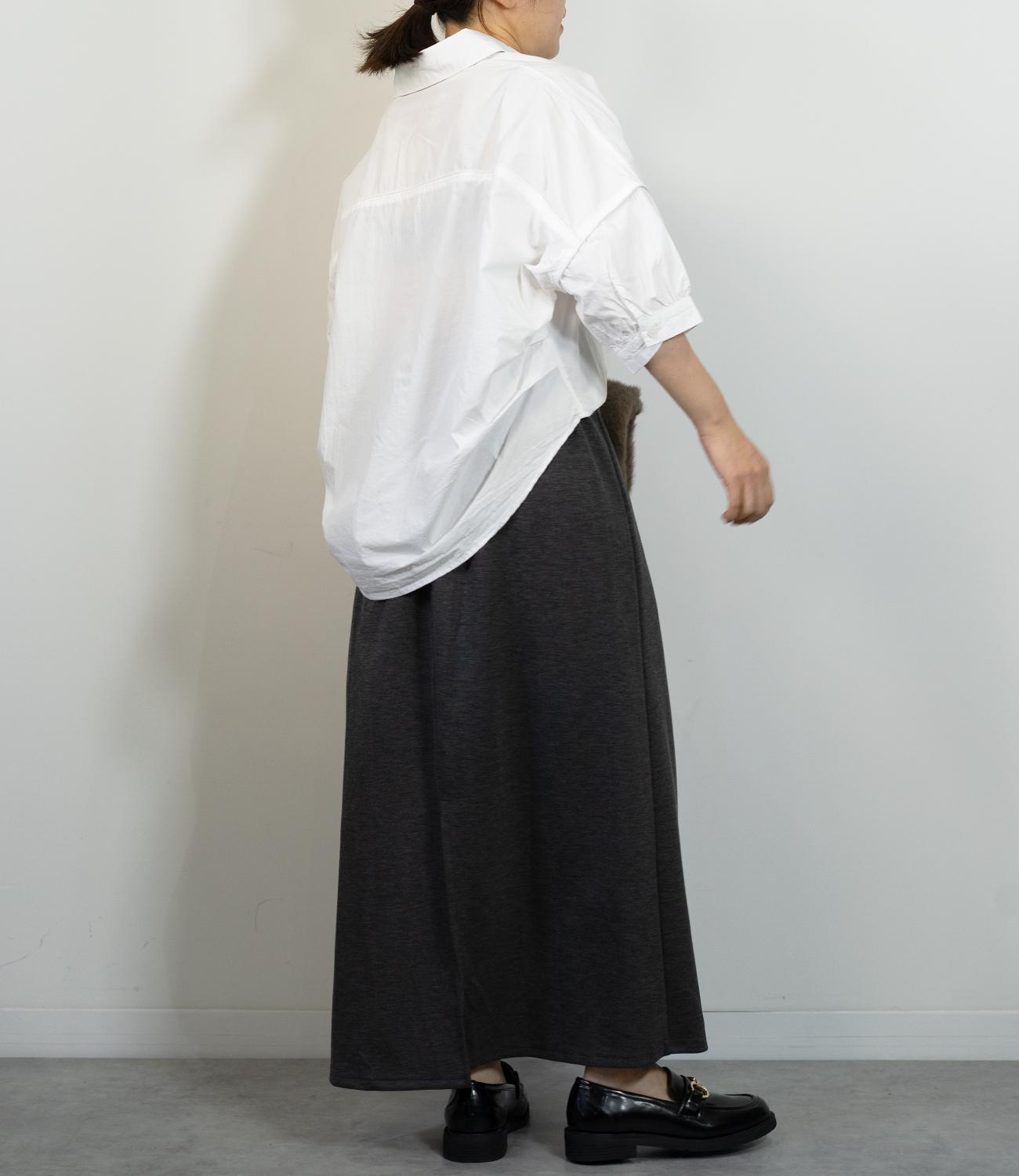 ギャザースリーブ半袖シャツ